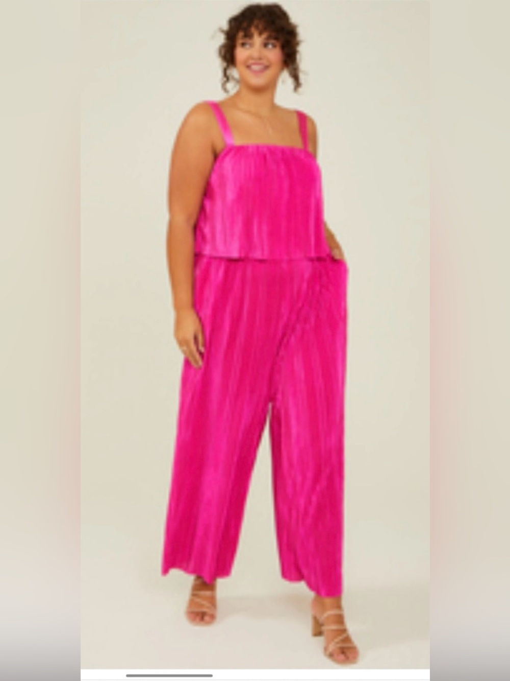 Arula Hot Pink Jumpsuit